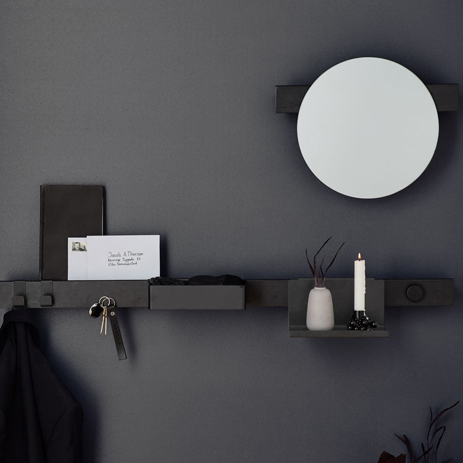 Flex magnetic shelf long - black oak/black*