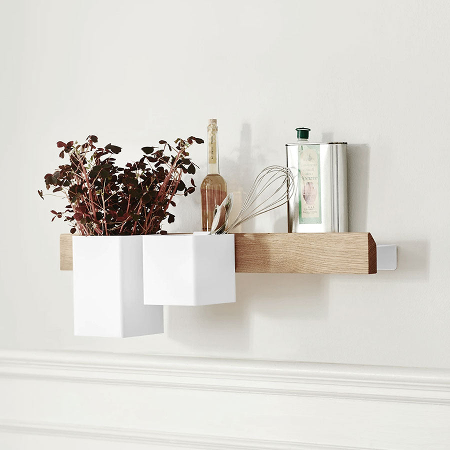 Flex magnetic shelf long - oak/white*