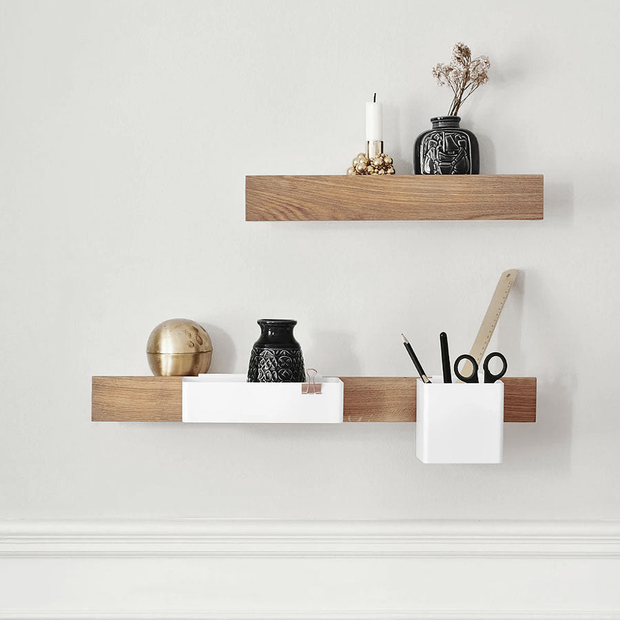 Flex magnetic shelf short - oak/white*